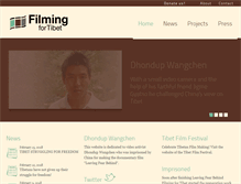 Tablet Screenshot of filmingfortibet.org